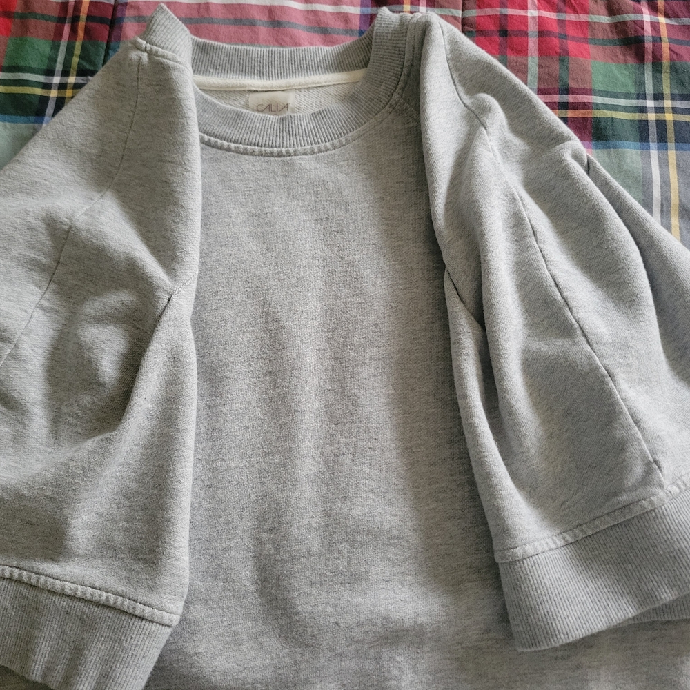 Calia Pleated Short Sleeve Knit Top - Picture 3 of 5